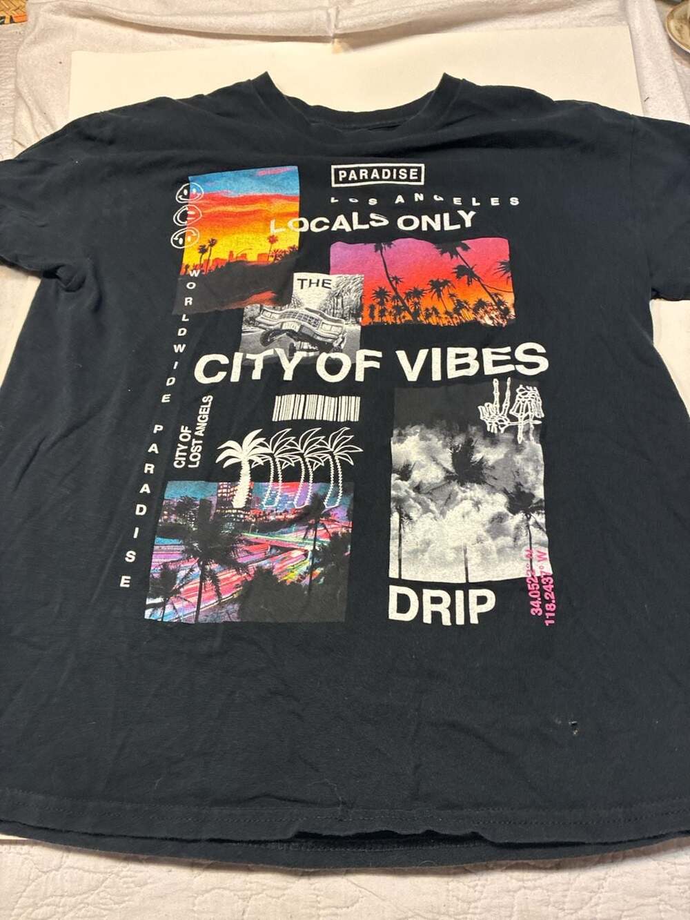Popular Poison 'City of Vibes' Los Angeles Graphic Print T-Shirt